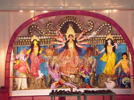 Price hike hits the puja preparations at Kamalpur: Organizers struggling hard to cope with the situation